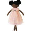 Alimrose Halle Ballerina Doll -Darker Brown & Ebony