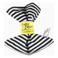 Baby Paper Crinkle Paper- Black & White Stripe