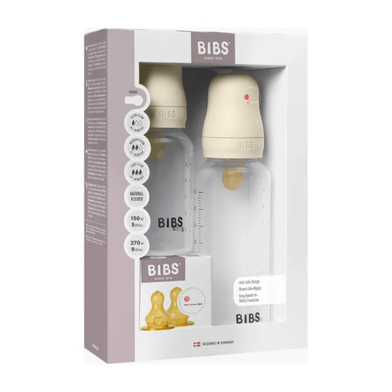 BIBS Grow and Flow Bottle Complete Set- 5oz/9oz