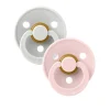 BIBS Natural Rubber Pacifier 2 Pack - Haze/Blossom