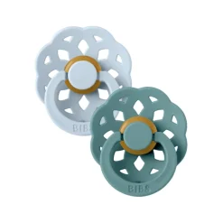 BIBS USA- BIBS Boheme  Baby Blue/Island Sea - 2 PACK