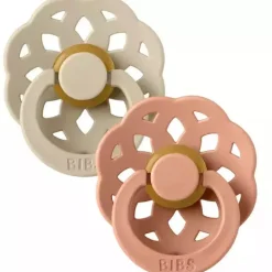 BIBS USA- BIBS Boheme Vanilla/Peach - 2 PACK