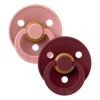 BIBS USA Colour Pacifier 2 Pack- Dusty Pink/ Elderberry