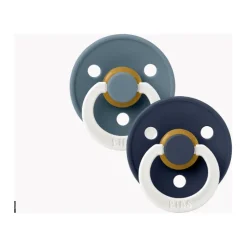 BIBS USA- GLOW in the Dark Pacifier 2 Pack - Petrol/ Deep Space