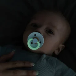 BIBS USA- GLOW in the Dark Pacifier 2 Pack - Petrol/ Deep Space