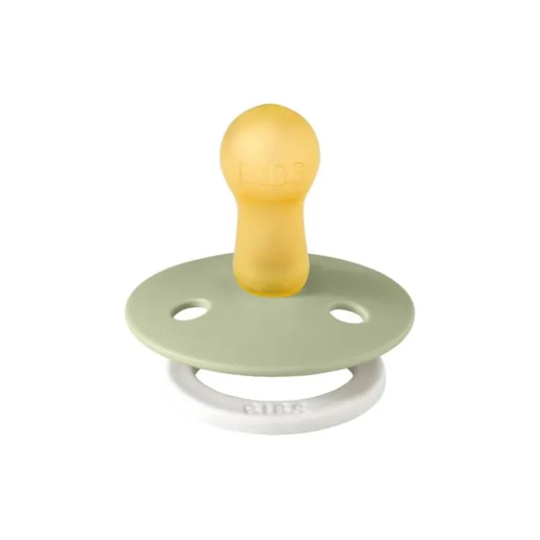 BIBS USA- GLOW in the Dark Pacifier 2 Pack - Sage/Cloud