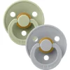BIBS USA- Natural Rubber Pacifier 2 Pack - Sage/Cloud