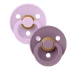 BIBS USA- Natural Rubber Pacifier 2 Pack - Violet Sky/Mauve
