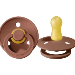 BIBS USA- Natural Rubber Pacifier 2 Pack - Woodchuck