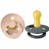 BIBS USA- Natural Rubber Pacifier 2 Pack - Blush/Iron