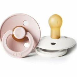 BIBS USA- Natural Rubber Pacifier 2 Pack - Blush/Ivory