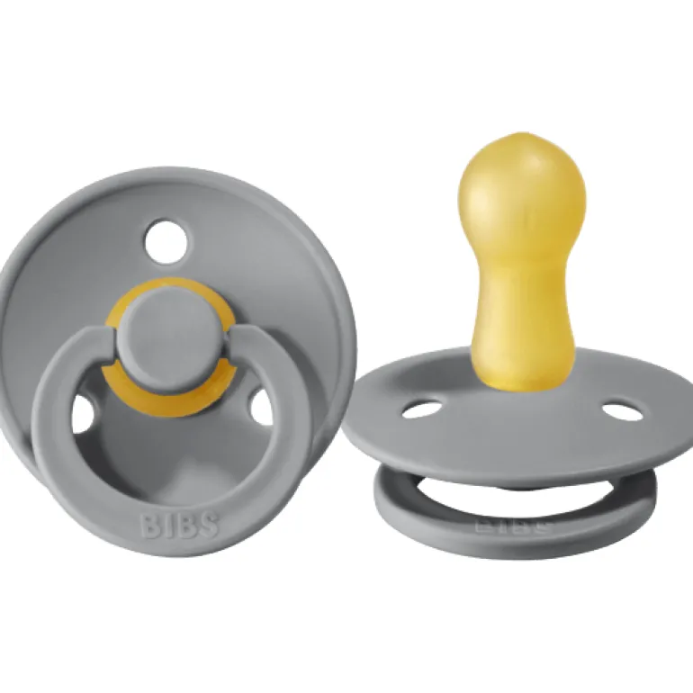 BIBS USA- Natural Rubber Pacifier 2 Pack - Cloud/Cloud