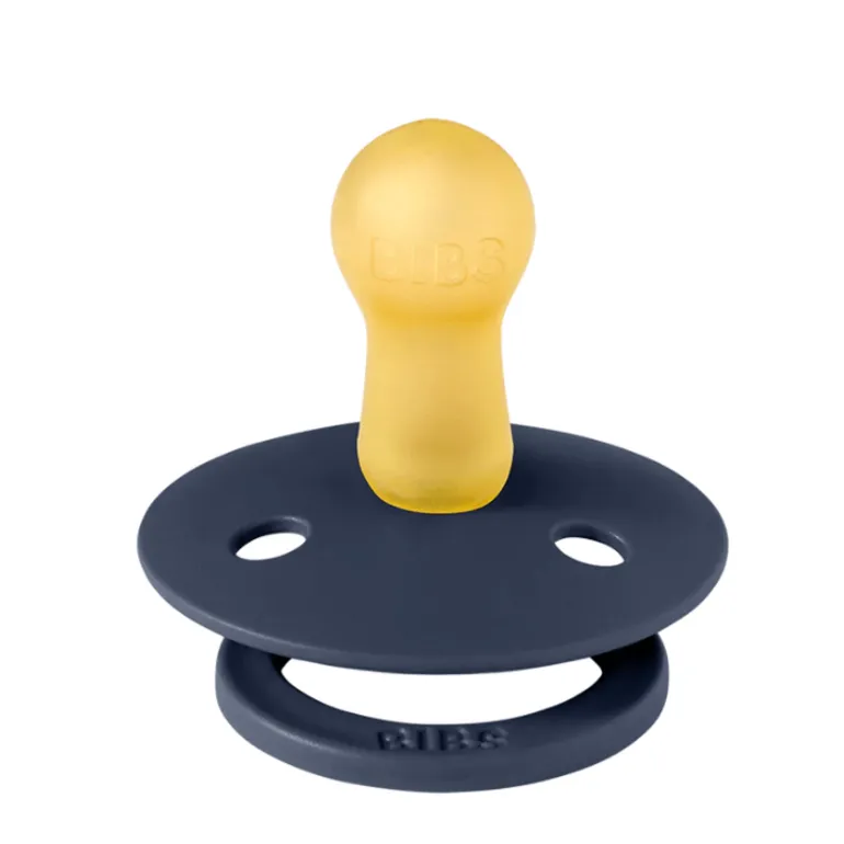 BIBS USA- Natural Rubber Pacifier 2 Pack-Deep Space/Petrol