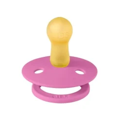 BIBS USA- Natural Rubber Pacifier 2 Pack - Bubblegum/Peri