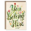 Biely & Shoaf Belong Here Baby Card