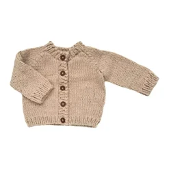 Blueberry Hill Classic Cardigan, Latte