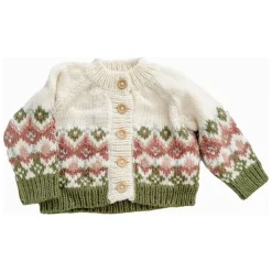 Blueberry Hill Fairisle Knit Cardigan, Pastel