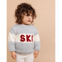 Blueberry Hill Ski Sweater, Bowie Grey