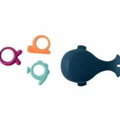 Boon Chomp Hungry Whale Bath Toy - Navy