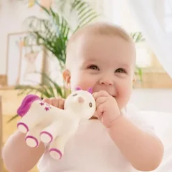 CaaOcho Mira the Unicorn Teether Lavender