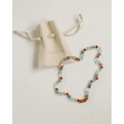 Canyonleaf Baltic Sea Amber + Natural Gemstone Beaded Necklace
