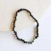 Canyonleaf Kids Raw Black Amber and Turquoise Jasper Necklace