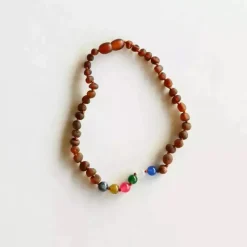 Canyonleaf Kids Raw Cognac Amber + Vintage Style Necklace