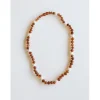 Canyonleaf Kids Raw Cognac Amber + Pearl Halo Necklace