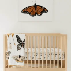 Clementine Kids Butterfly Migration Crib Sheet