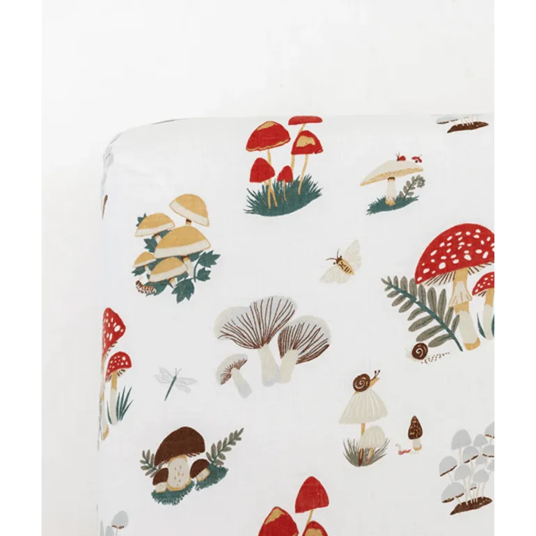 Clementine Kids Mushroom Crib Sheet
