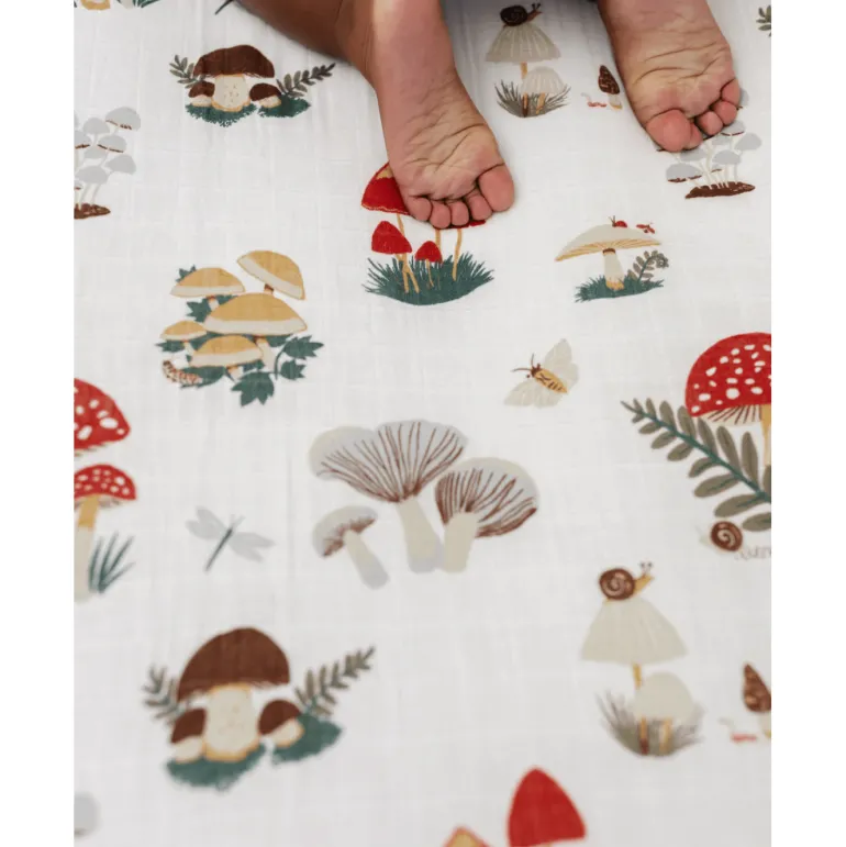Clementine Kids Mushroom Crib Sheet
