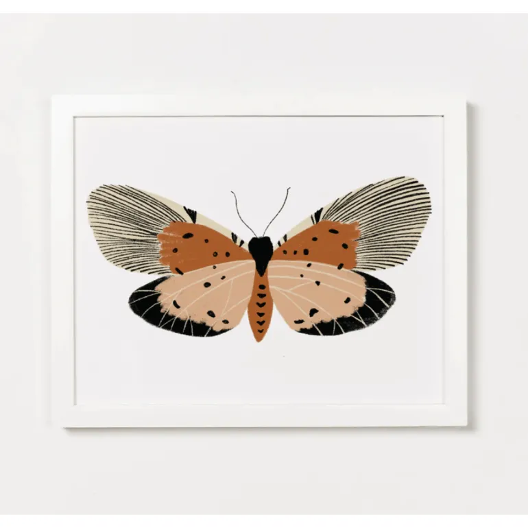 Clementine Kids Pink Butterfly Art