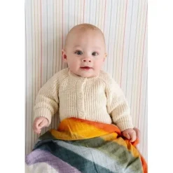 Clementine Kids Rainbow Stripe Crib Sheet