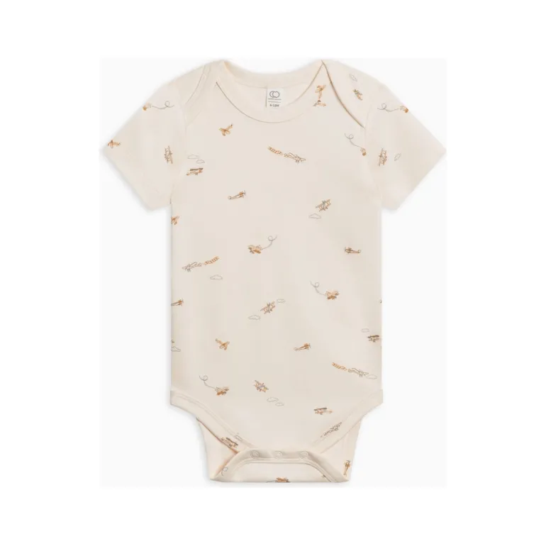 Colored Organics Afton Bodysuit- Airplane/ Mist