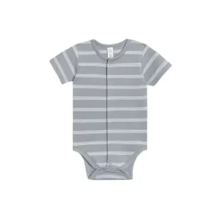 Colored Organics Baby Morgan Bodysuit - Drew Stripe/ Mist