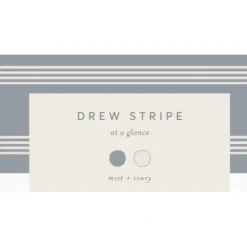 Colored Organics Baby Morgan Bodysuit - Drew Stripe/ Mist