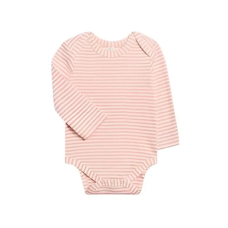 Colored Organics Baby River Bodysuit - Blush Stripe