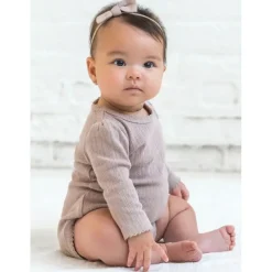 Colored Organics Hilda Pointelle Kimono Bodysuit
