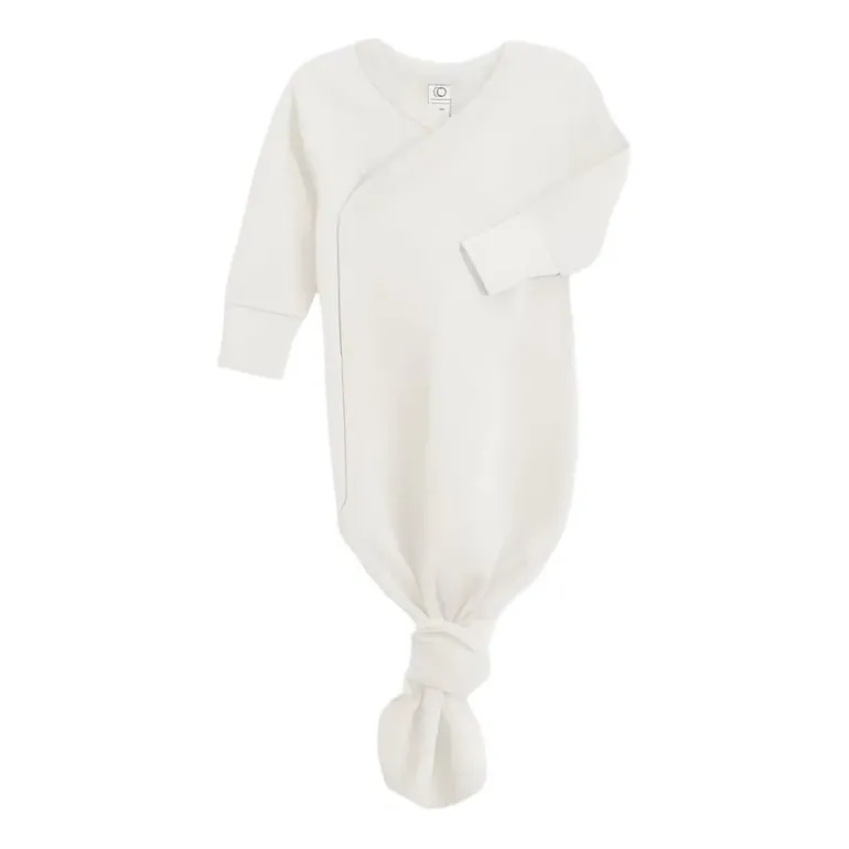 Colored Organics Indy Kimono Gown - Ivory