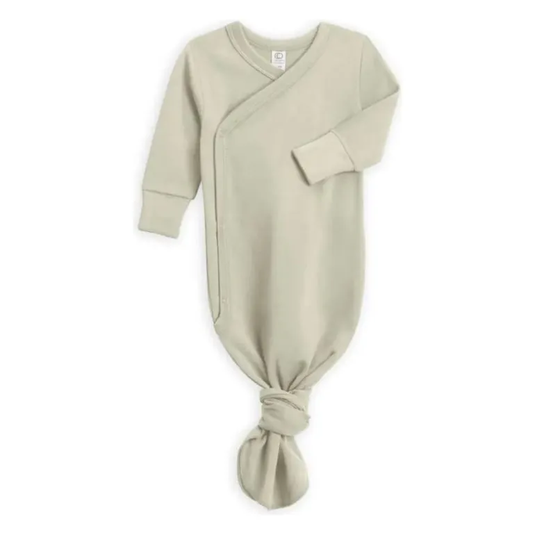 Colored Organics Indy Kimono Gown - Sage
