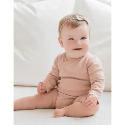 Colored Organics Long Sleeve Classic Kimono Bodysuit- Ballet