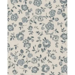 Colored Organics Peyton Footed Sleeper- Lena Floral / Mist