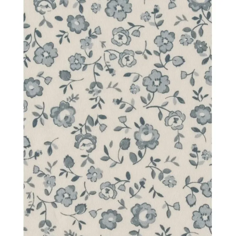 Colored Organics Peyton Footed Sleeper- Lena Floral / Mist