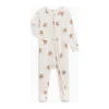 Colored Organics Peyton Zipper Sleeper- Star/ Truffle