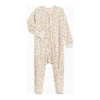 Colored Organics Peyton Zipper Sleeper- Bianca Floral/ Berry