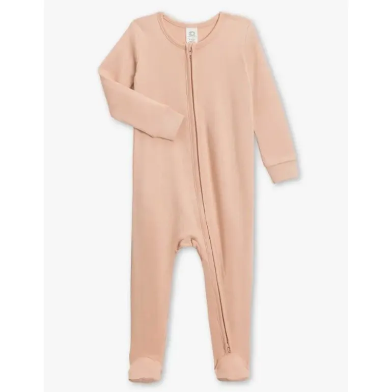 Colored Organics Peyton Zipper Sleeper Blush