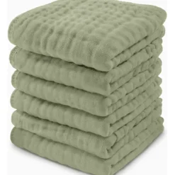 Comfycubs 100% Muslin Cotton Baby Washcloths
