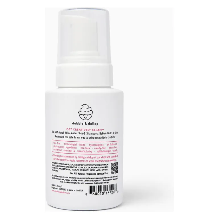 Dabble & Dollop All Natural Foaming Shampoo & Body Whip- Watermelon