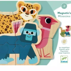 Djeco Wood Magnetics -Mixanimo Mix & Match Animals