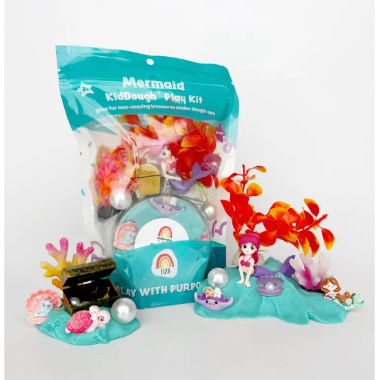 Earth Grown KidDough Play Kit- Mermaid